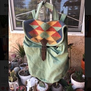 Southwestern Canvas Backpack